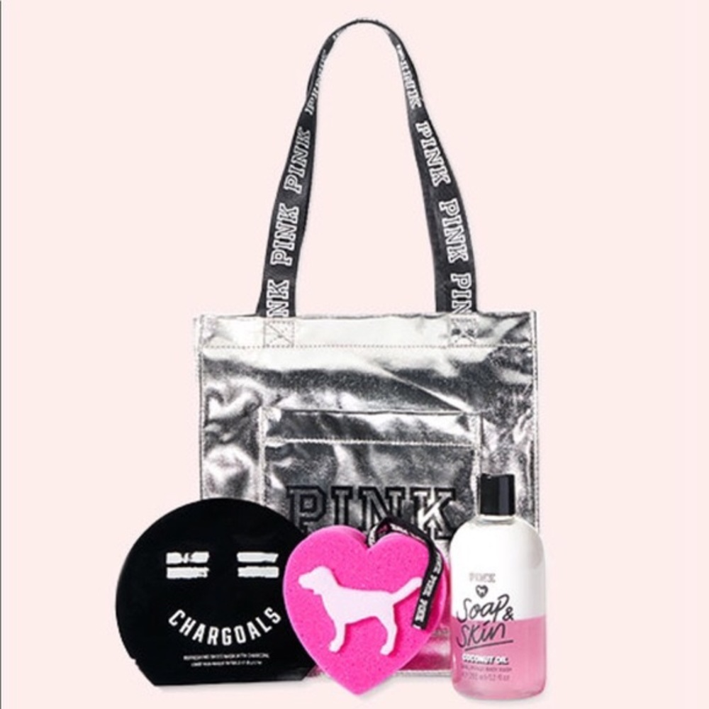 Victoria Secret Pink beauty tote and products new